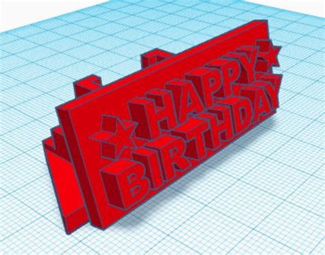 happy birthday 3d print|3d printable birthday gifts.